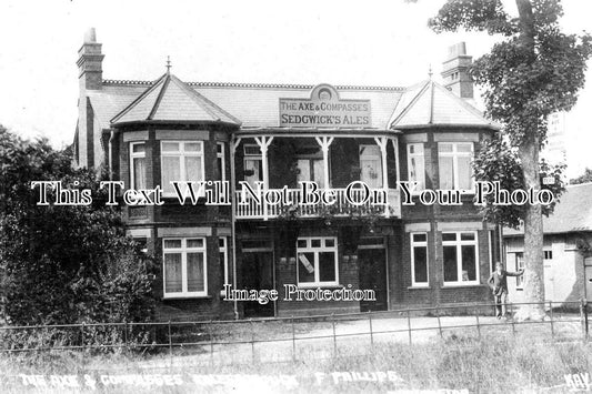 BU 1408 - The Axe & Compasses Pub, Edlesborough, Buckinghamshire c1916