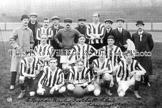 BU 1458 - Steeple Claydon Football Club, Buckinghamshire 1910-11