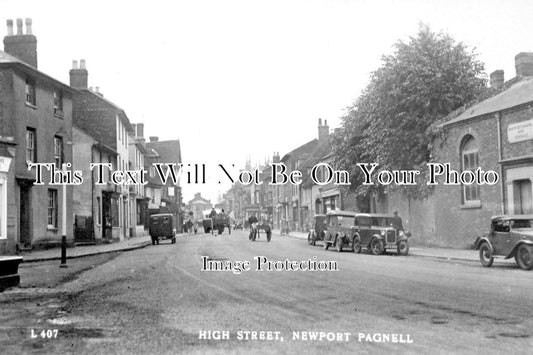 BU 1474 - High Street, Newport Pagnell, Buckinghamshire c1931