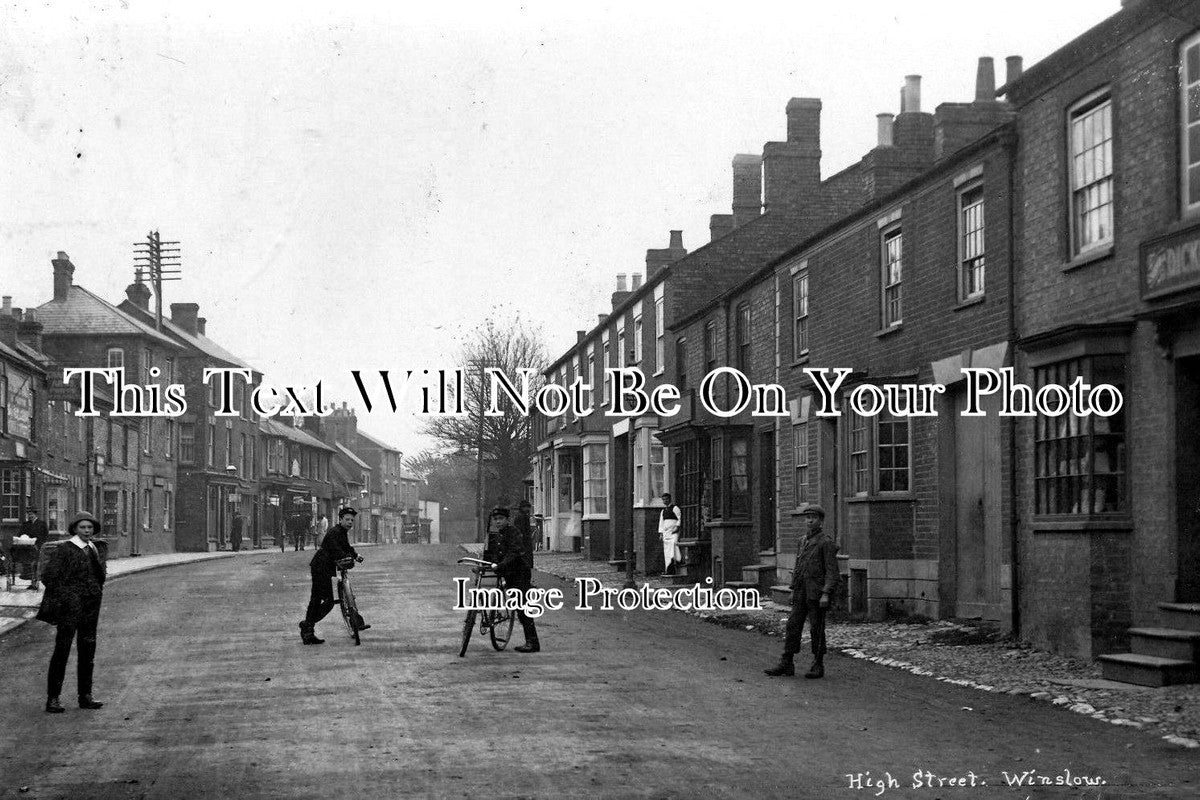 BU 161 - High Street, Winslow, Buckinghamshire c1913