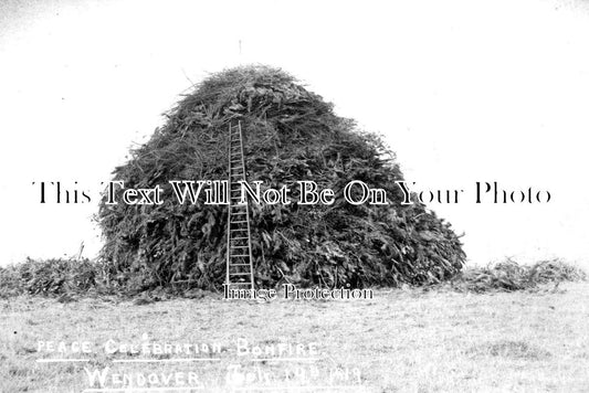 BU 1708 - Peace Celebration Bonfire, Wendover, Buckinghamshire 1919