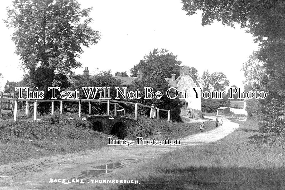 BU 1803 - Back Lane, Thornborough, Buckinghamshire c1916