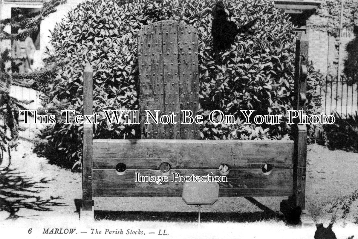 BU 1817 - The Parish Stocks, Marlow, Buckinghamshire