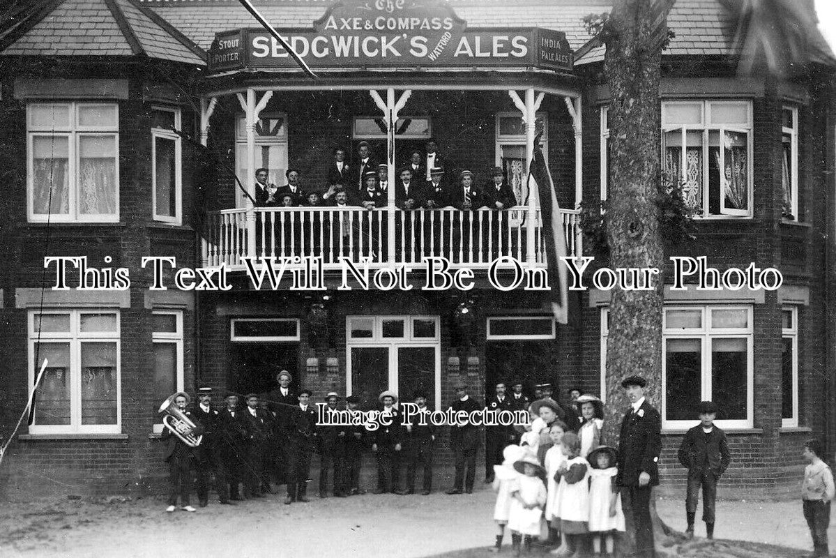 BU 1885 - The Axe & Compass Pub, Edlesborough, Buckinghamshire