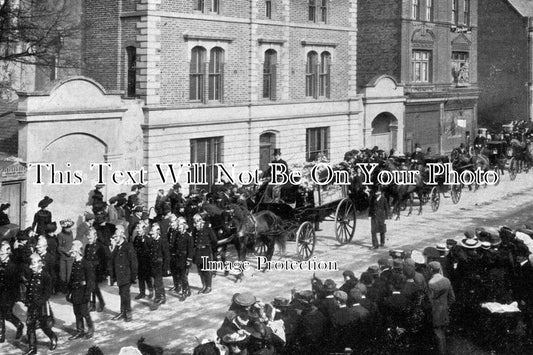 BU 1887 - Funeral Of 3 Harbert Children, Slough Fire Disaster, Buckinghamshire 1905