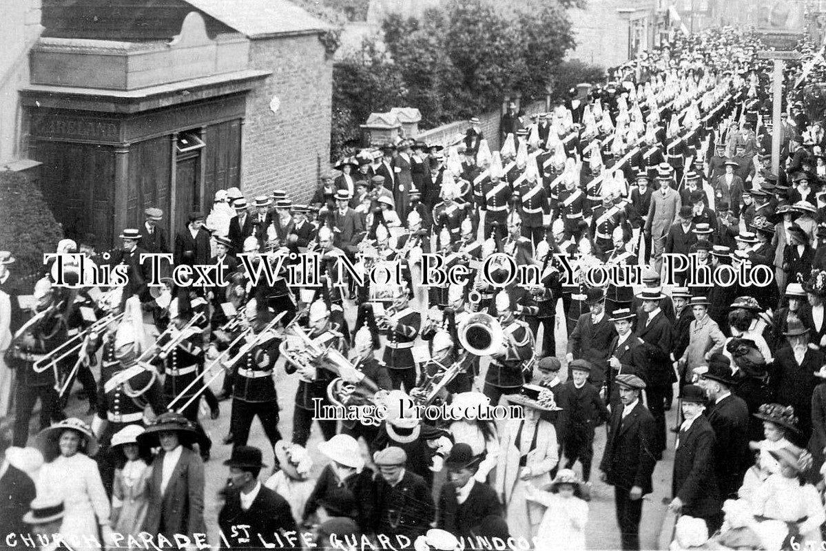 BU 1891 - Church Parade 1st Life Guards, Windsor, Berkshire