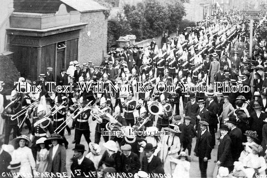 BU 1891 - Church Parade 1st Life Guards, Windsor, Berkshire