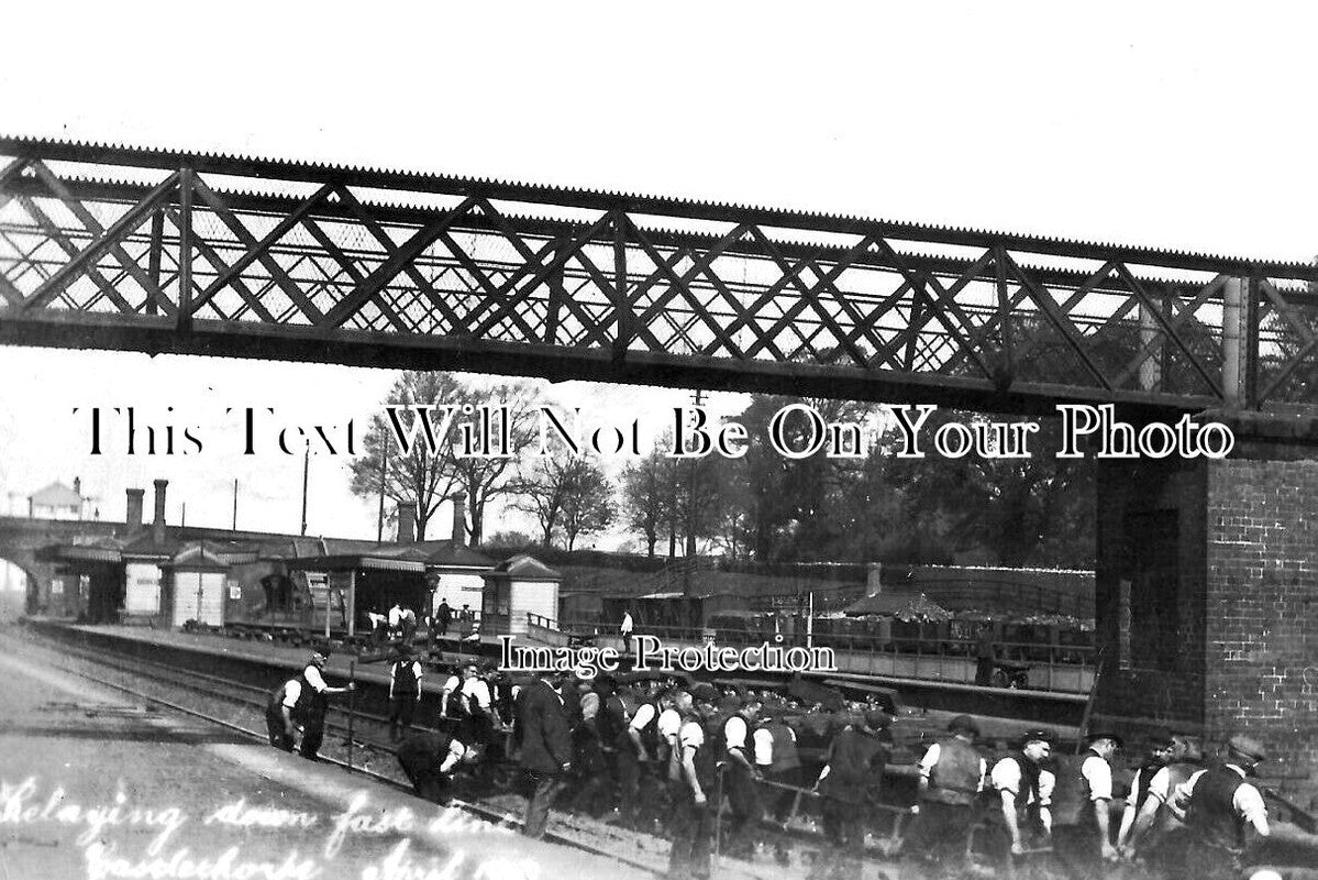 BU 1949 - Laying Down The Fast Line, Castlethorpe Railway Station, Buckinghamshire 1900