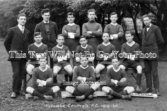 BU 1966 - Wycombe Centrals Football Club, Buckinghamshire 1919-20