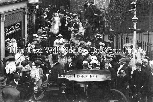 BU 2214 - Wedding Procession, Newport Pagnell, Buckinghamshire c1910
