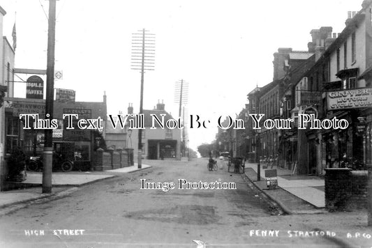 BU 2231 - High Street, Fenny Stratford, Buckinghamshire c1915
