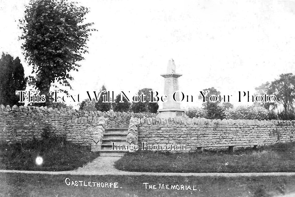 BU 2288 - Castlethorpe War Memorial, Buckinghamshire WW1 – JB Archive