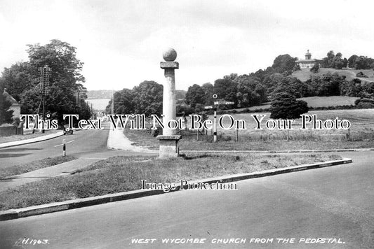 BU 2325 - West Wycombe Church From The Pedestal, Buckinghamshire