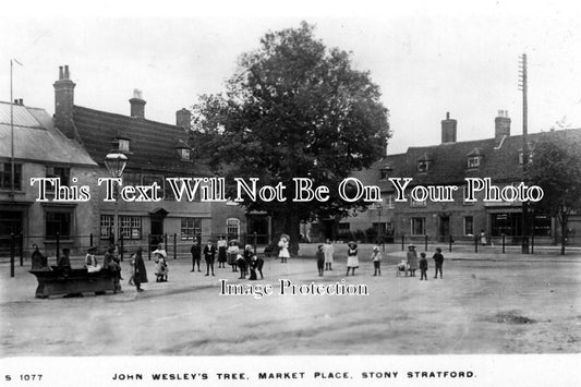 BU 250 - Market Place, Stony Stratford, Buckinghamshire c1913