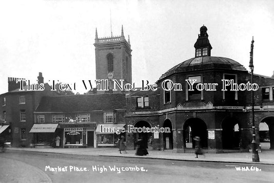 BU 2518 - Market Place, High Wycombe, Buckinghamshire c1920
