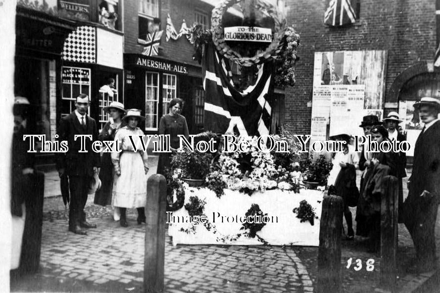 BU 290 - Great War Rememberance, Market Square, Chesham Buckinghamshire