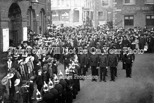 BU 334 - Soldiers & Firemen, Buckingham, Buckinghamshire c1907