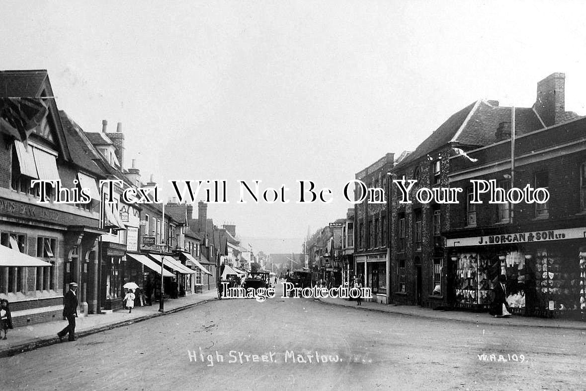 BU 463 - High Street, Marlow, Buckinghamshire c1921