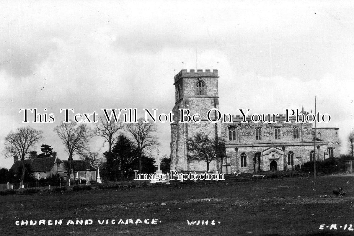 BU 498 - Church & Vicarage, Wing, Buckinghamshire