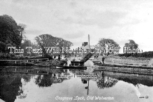 BU 553 - Canal, Cosgrove Lock, Wolverton, Buckinghamshire c1915