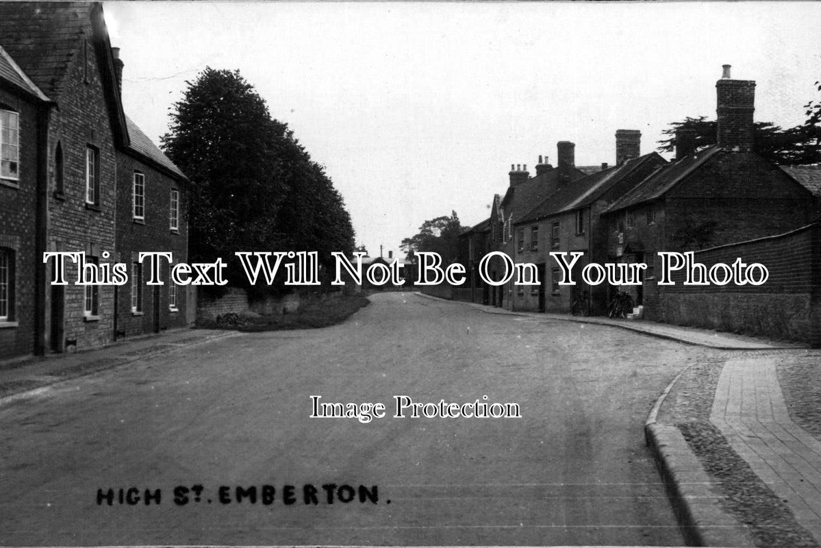 BU 56 - High Street, Emberton, Buckinghamshire c1925