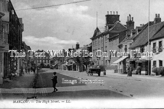 BU 60 - The High Street, Marlow, Buckinghamshire c1915