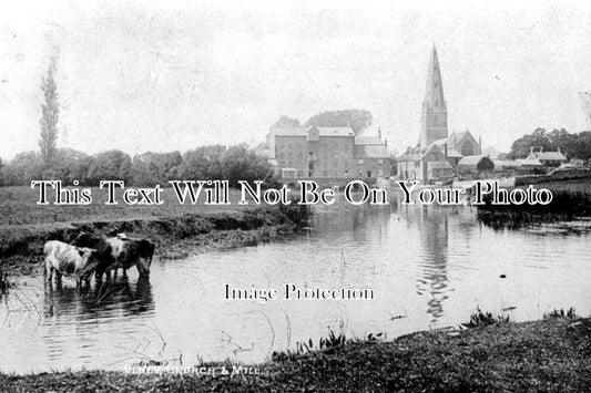 BU 634 - Olney Church & Mill, Buckinghamshire c1906