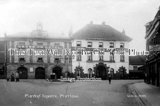 BU 684 - Crown Hotel, Market Square, Marlow, Buckinghamshire c1924