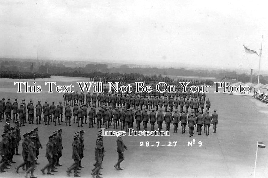 BU 713 - Troops On Parade, RAF Halton, Buckinghamshire c1927