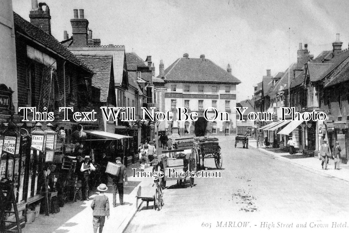 BU 719 - High Street & Crown Hotel, Marlow, Buckinghamshire