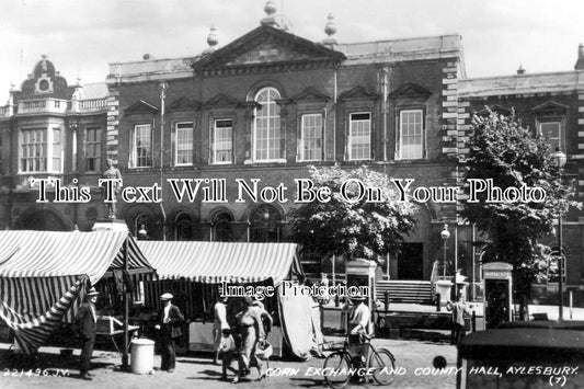 BU 742 - Corn Exchange & County Hall, Aylesbury, Buckinghamshire c1934