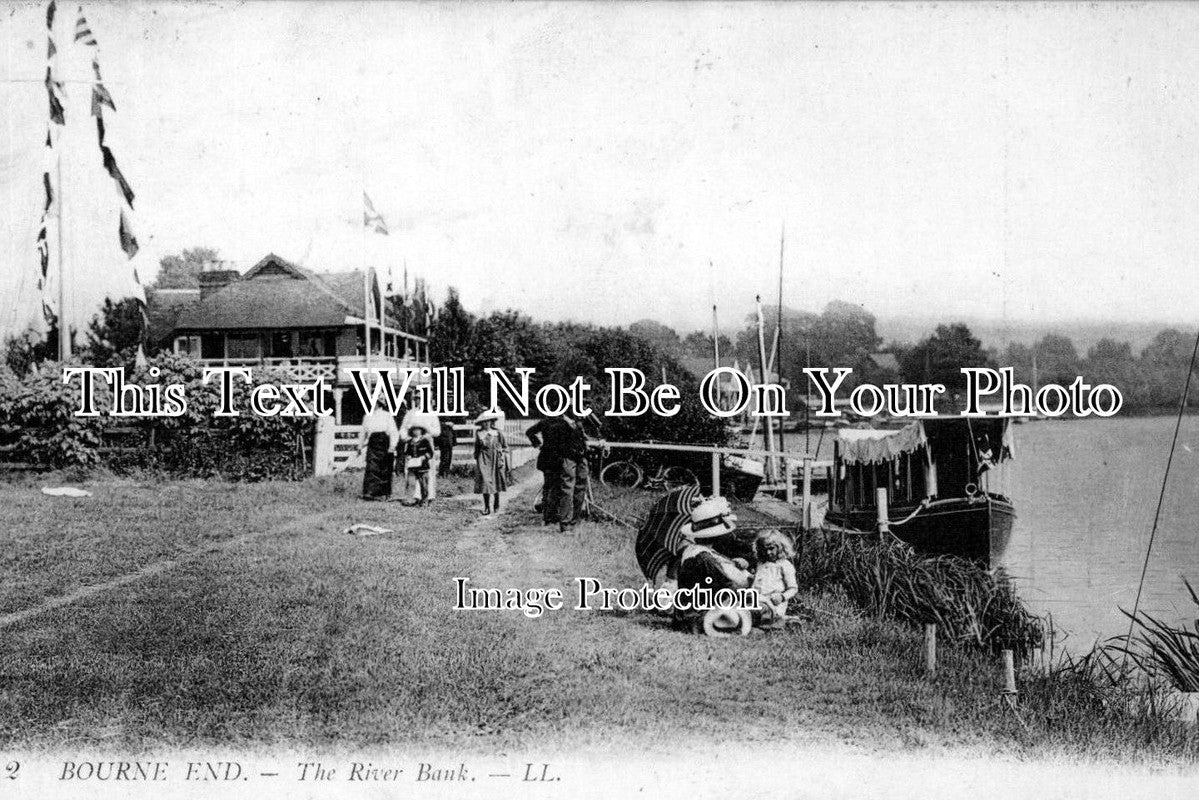 BU 75 - The River Bank, Bourne End,  Buckinghamshire c1920