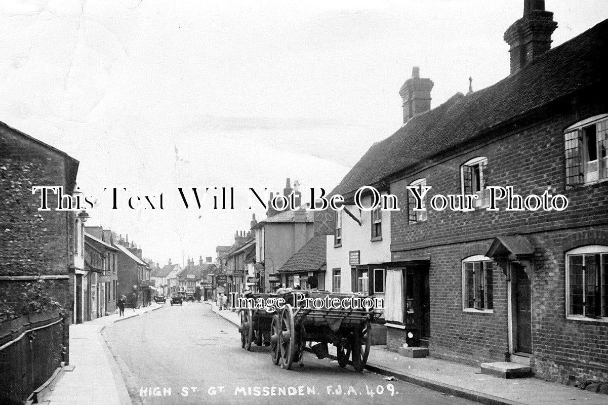 BU 752 - High Street, Great Missenden, Buckinghamshire c1920