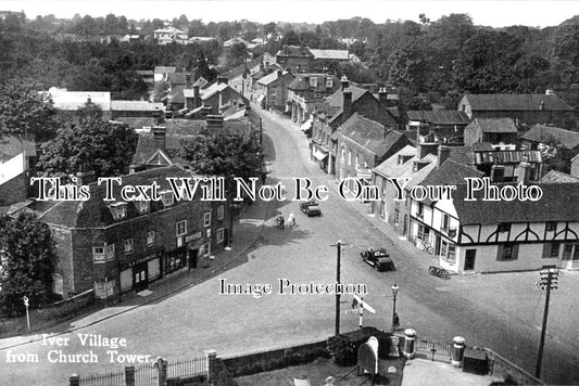 BU 894 - Iver Village From Church Tower, Buckinghamshire