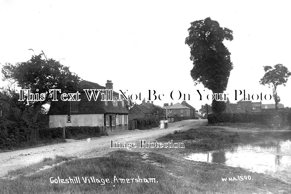 BU 930 - The Pond & Coleshill Village, Amersham, Buckinghamshire c1918