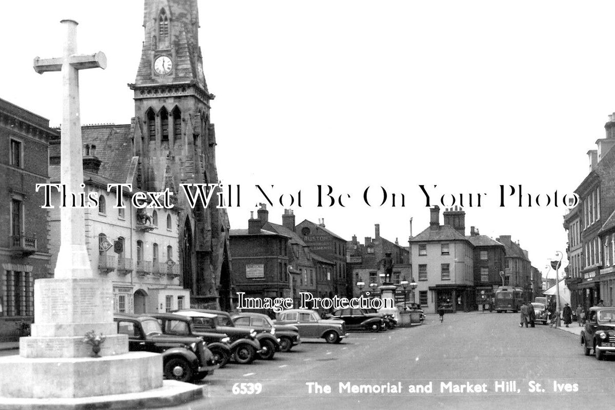 CA 1012 - The Memorial & Market Hill, St Ives, Cambridgeshire