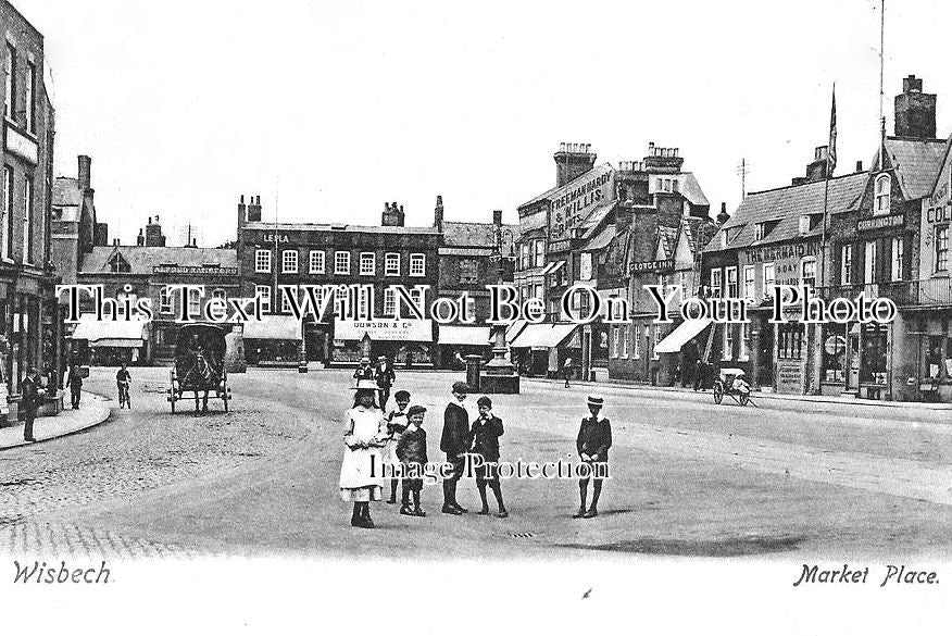 CA 1014 - Wisbech Market Place, Cambridgeshire c1904