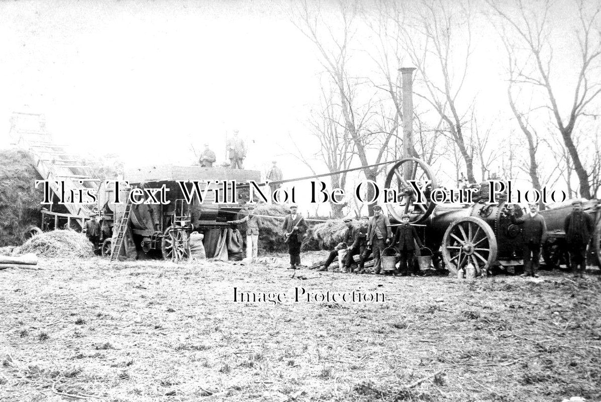 CA 1049 - Steam Traction Engine Harvest, Little Downham, Cambridgeshire