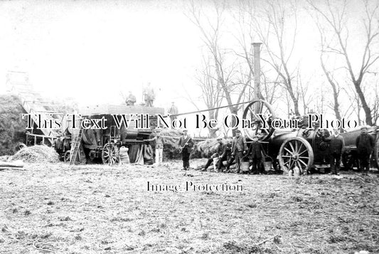 CA 1049 - Steam Traction Engine Harvest, Little Downham, Cambridgeshire