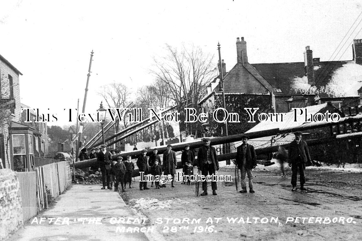 CA 1076 - Great Storm At Walton, Peterborough, Cambridgeshire 1916