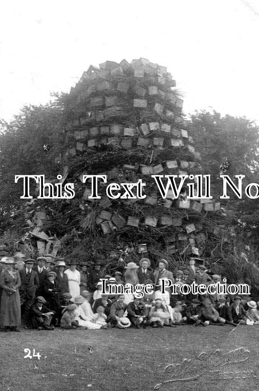 CA 1090 - Peace Celebrations Bonfire, Wisbech, Cambridgeshire 1919 WW1