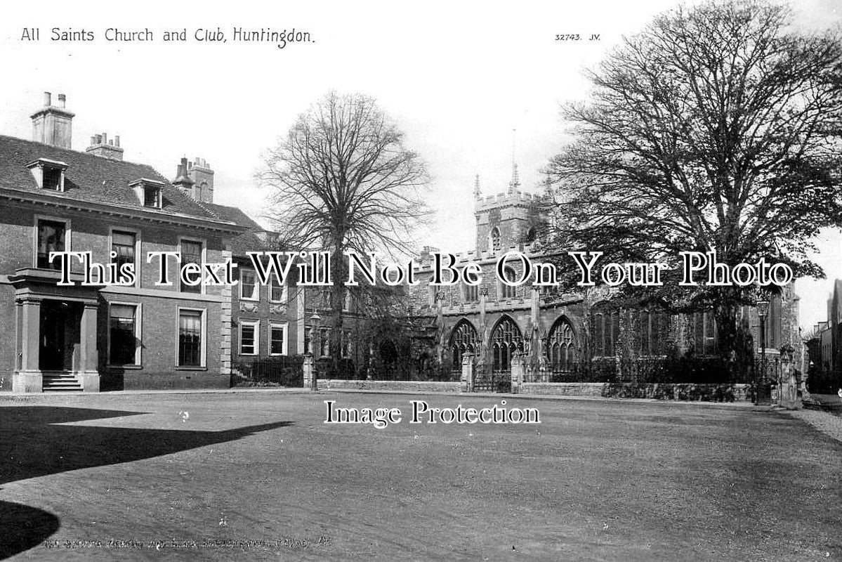 CA 1143 - All Saints Church & Club, Huntingdon, Cambridgeshire