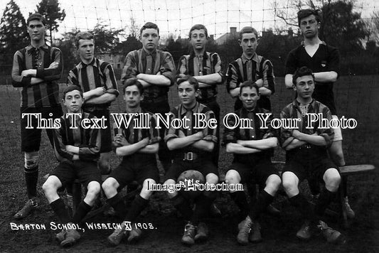 CA 115 - Barton School Football Team, Wisbech 1908