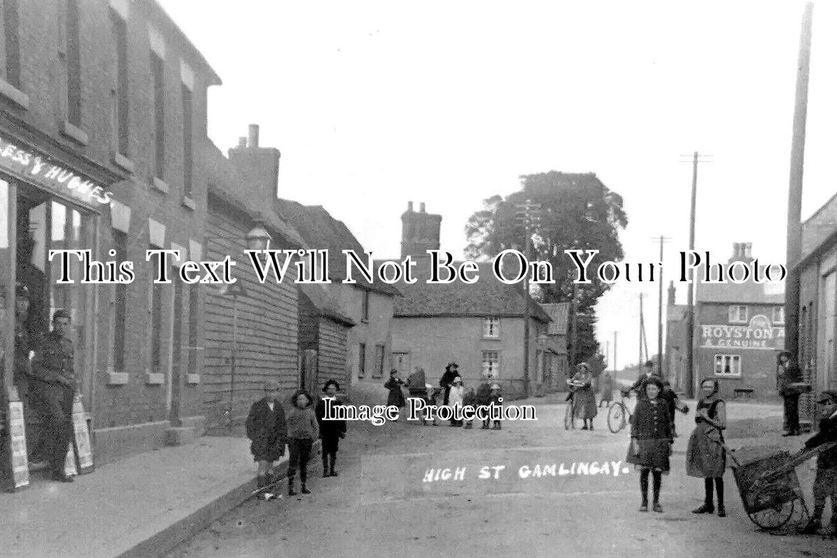 CA 1220 - High Street, Gamlingay, Cambridgeshire c1916