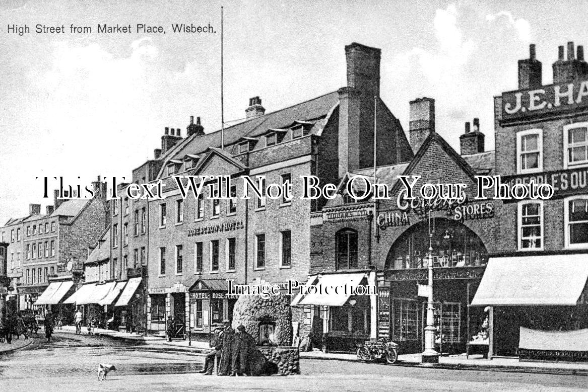 CA 1230 - High Street From Market Place, Wisbech, Cambridgeshire