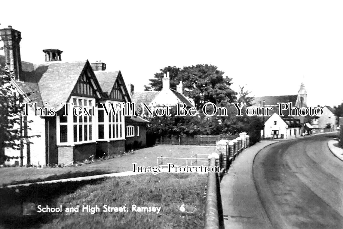 CA 1237 - School & High Street, Ramsey, Cambridgeshire c1960