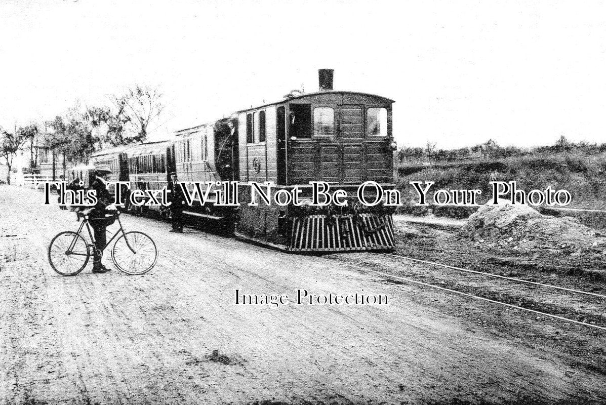 CA 1245 - Steam Train, Elm Road, Wisbech, Cambridgeshire c1912