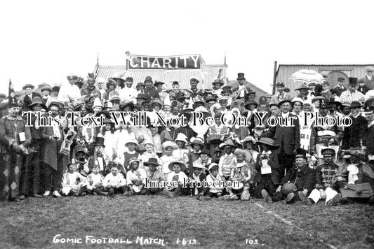 CA 1299 - Comic Football Match, Peterborough, Cambridgeshire 1913