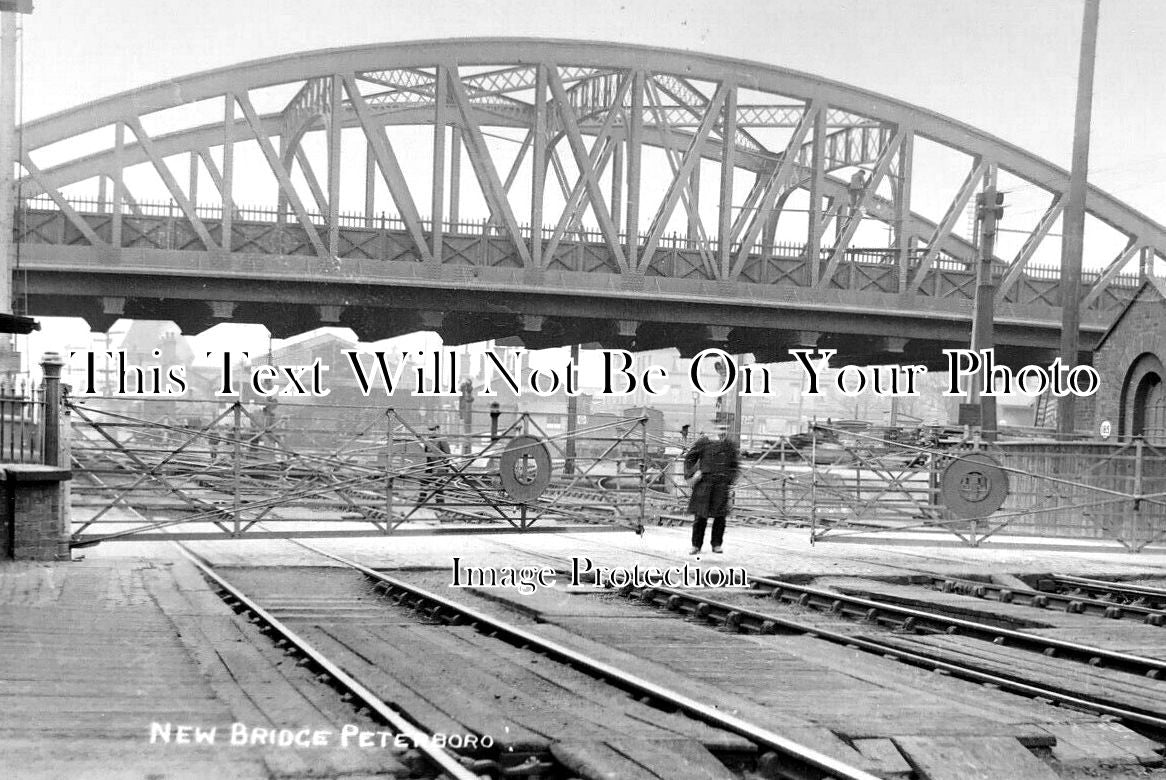 CA 1314 - New Railway Bridge, Peterborough, Cambridgeshire c1912