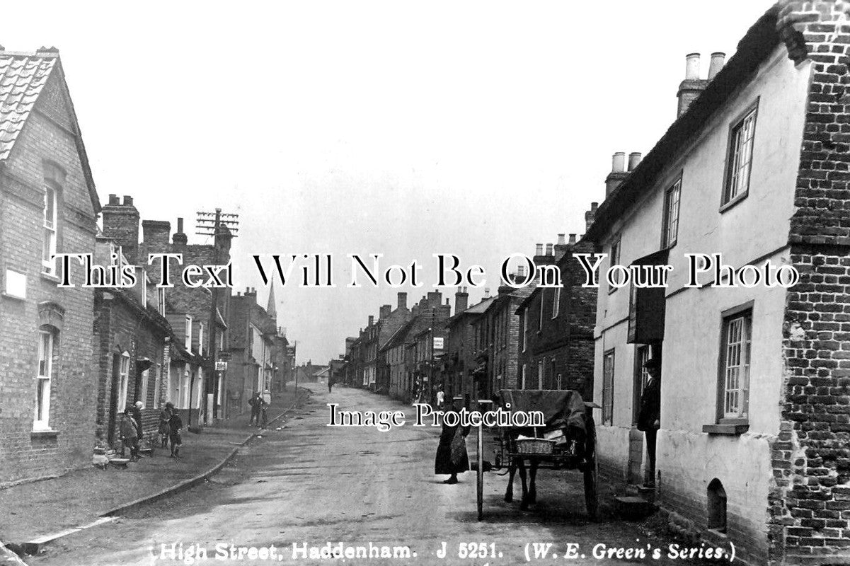 CA 1358 - High Street, Haddenham, Cambridgeshire c1923